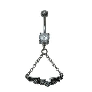 Flying Dice Navel Jewelry Belly Ring Piercing